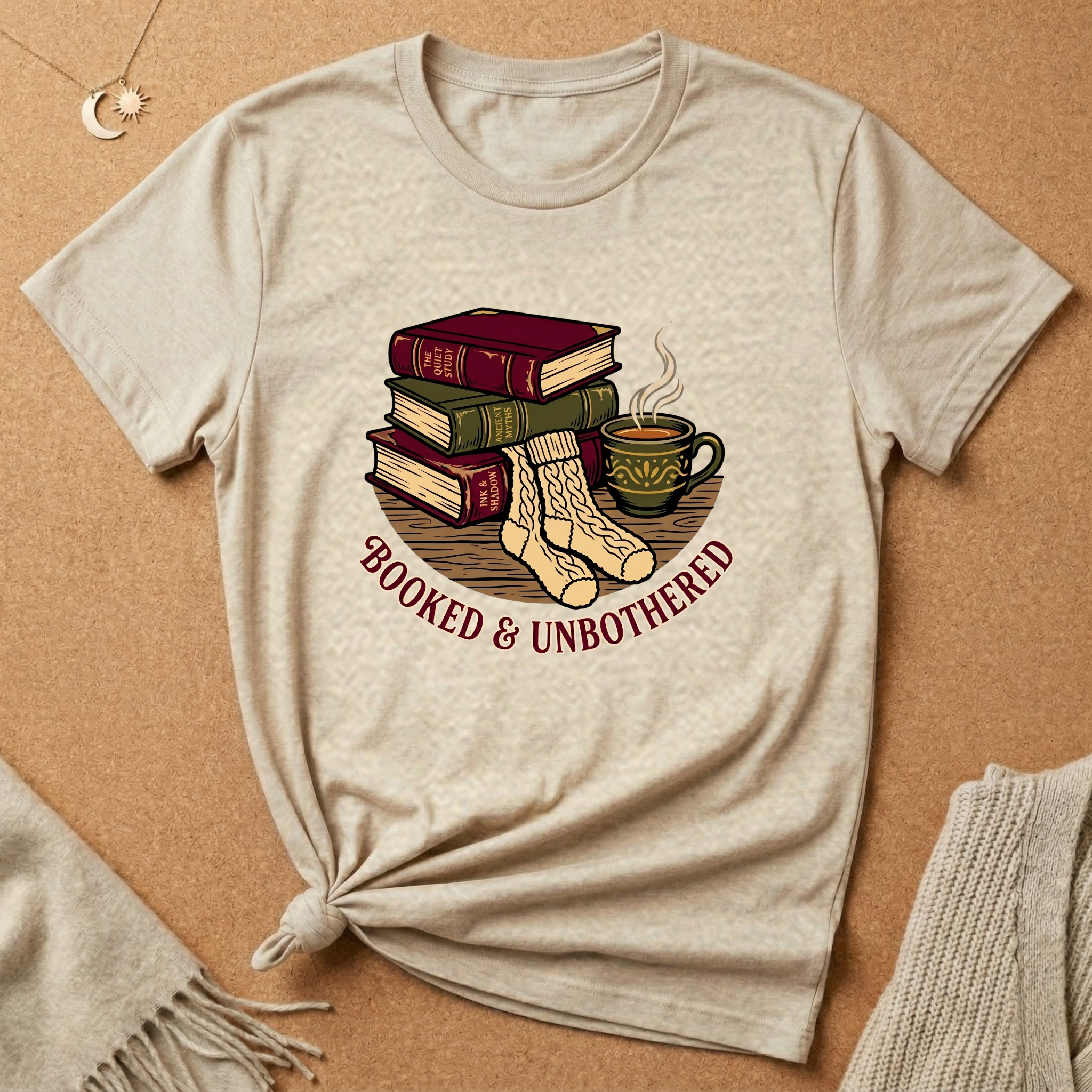 Booked and Unbothered Cozy Tee