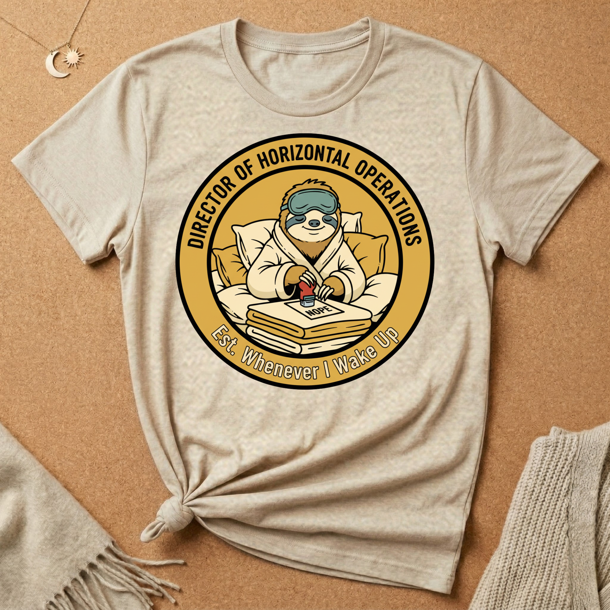 Sloth Director of Horizontal Operations Tee
