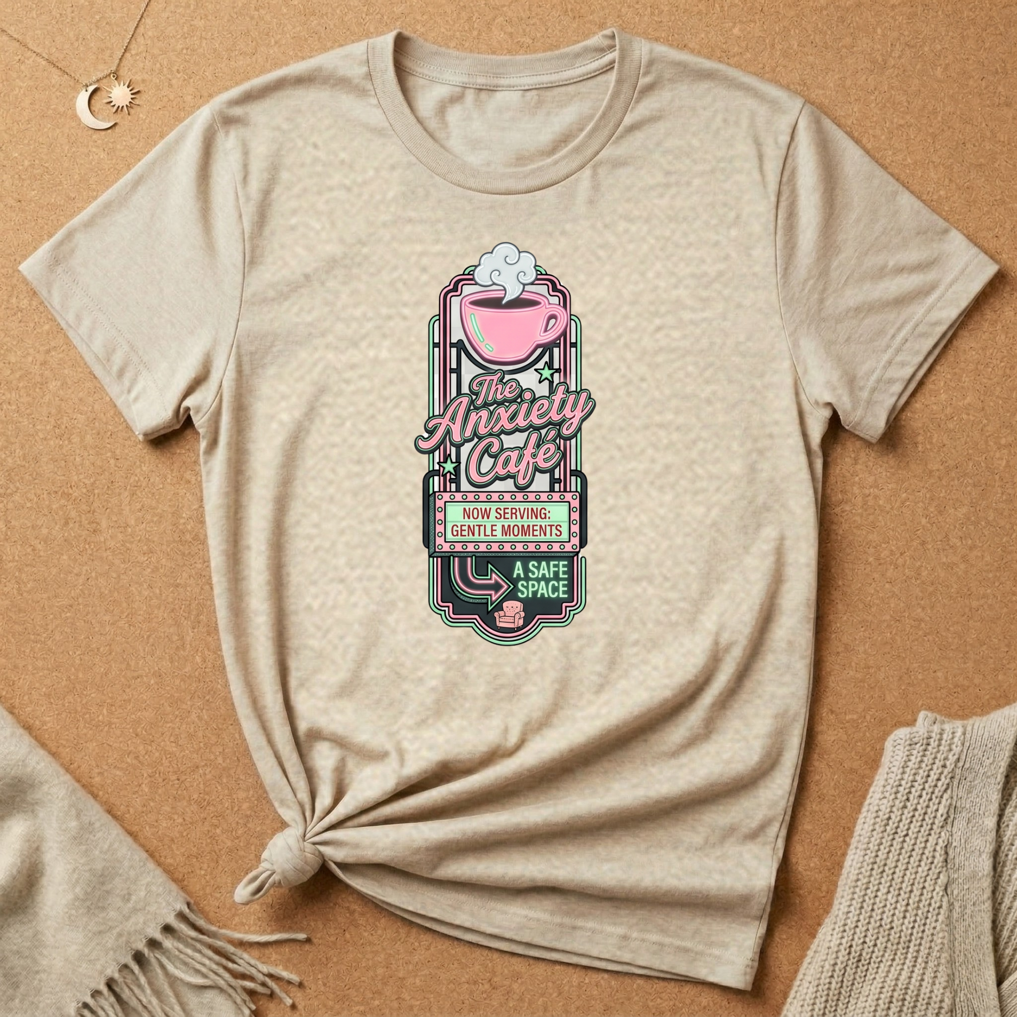Gentle Moments Anxiety Cafe Tee