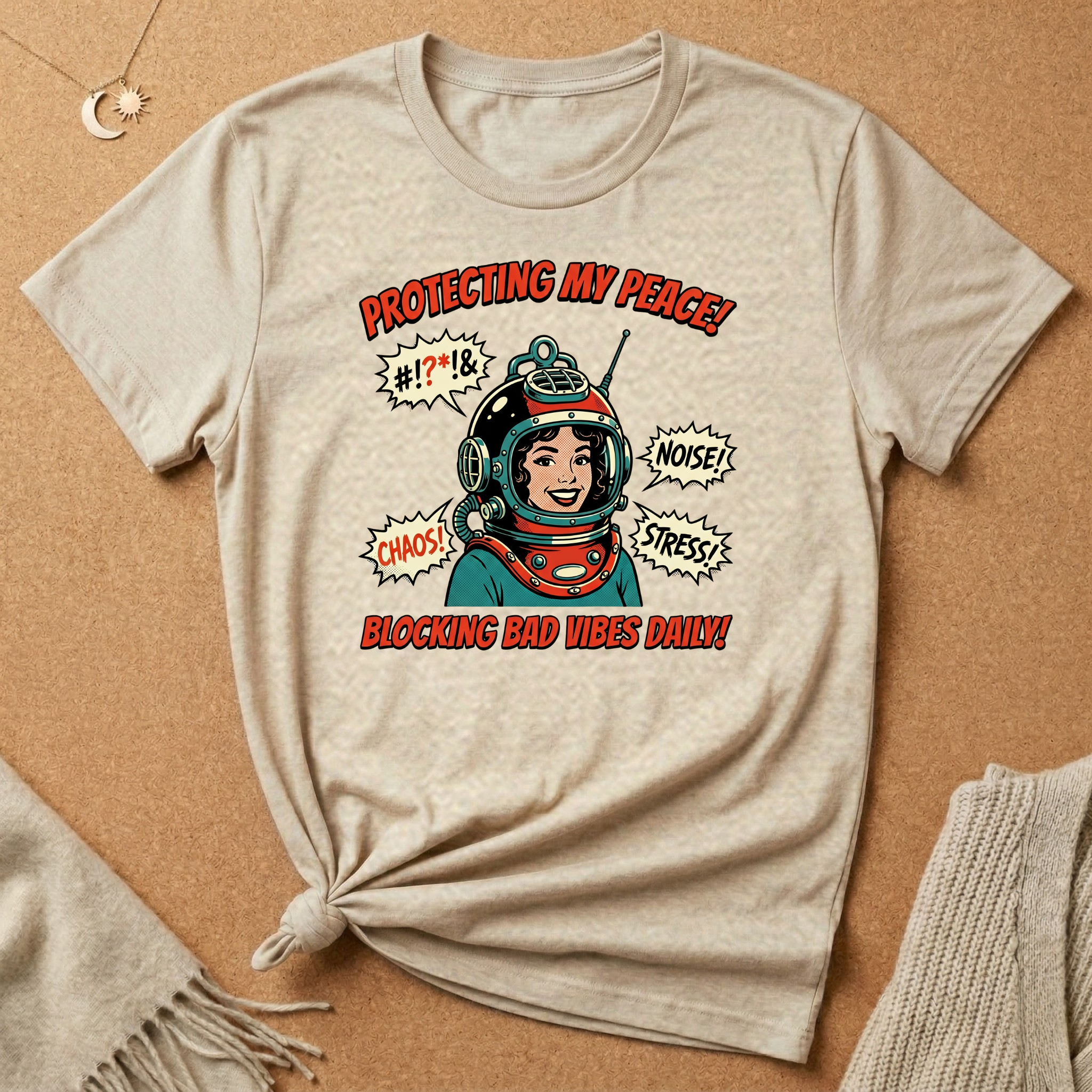 Protecting My Peace Retro Helmet Tee