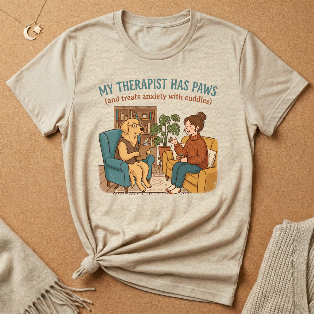 My Therapist Has Paws Tee