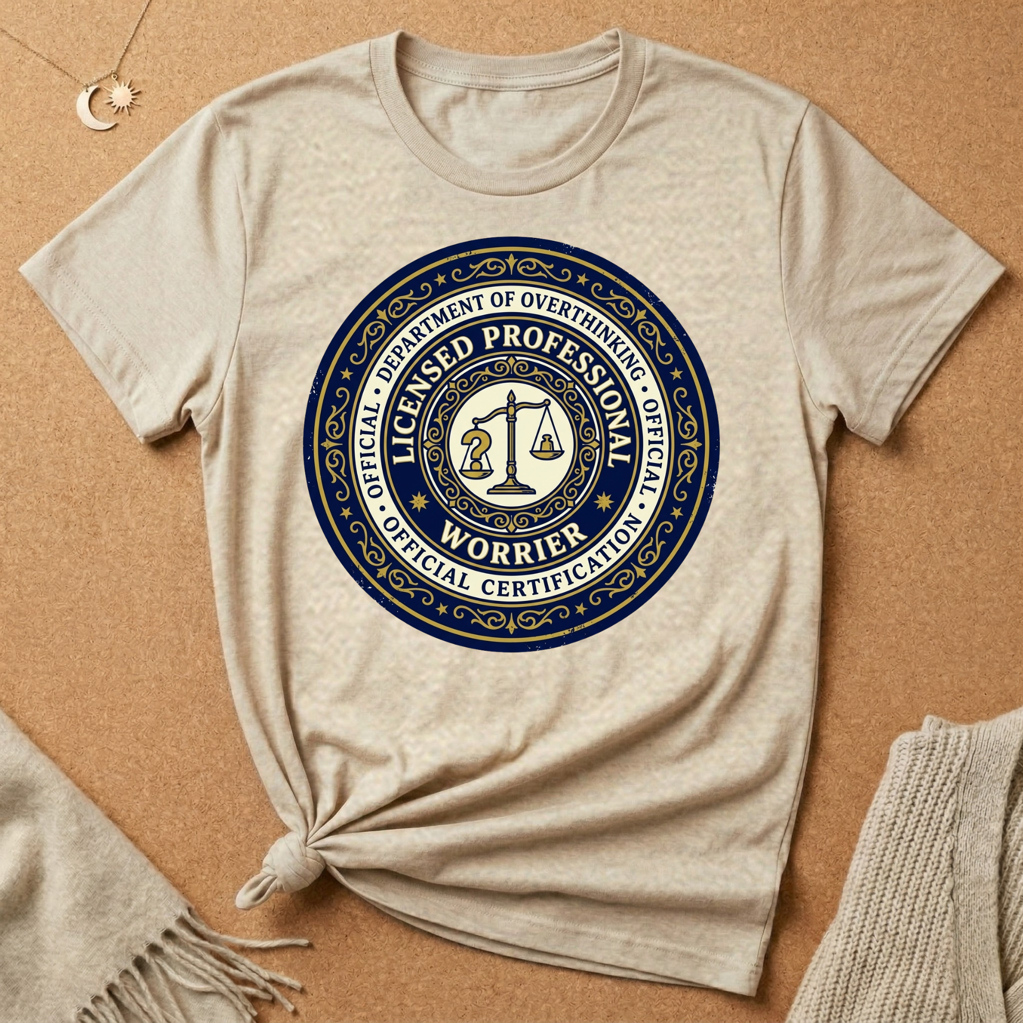 Dept. of Overthinking Official Certification Tee