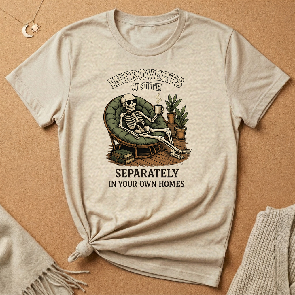 Introverts Unite Separately In Your Own Homes Tee