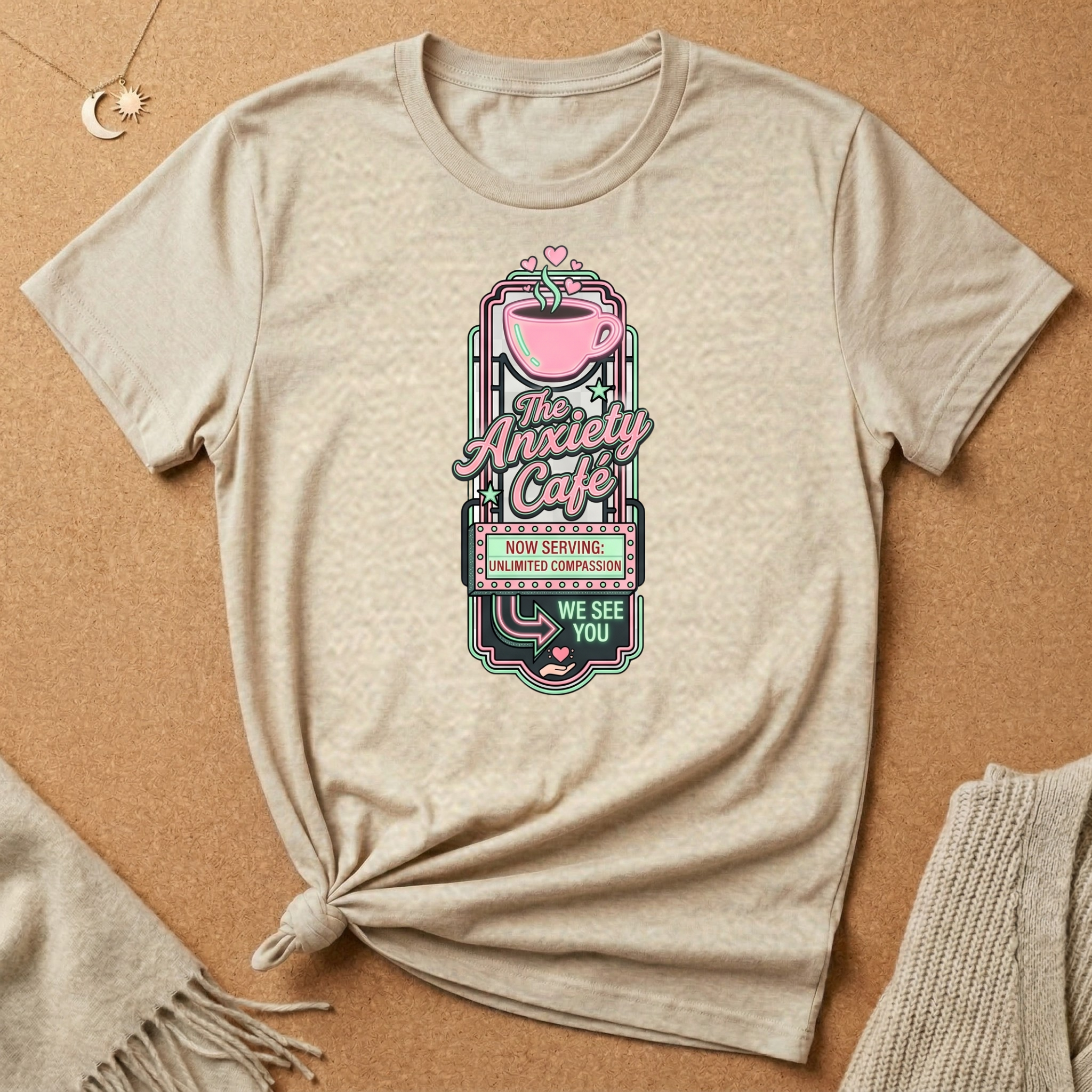 Compassion Anxiety Cafe Tee