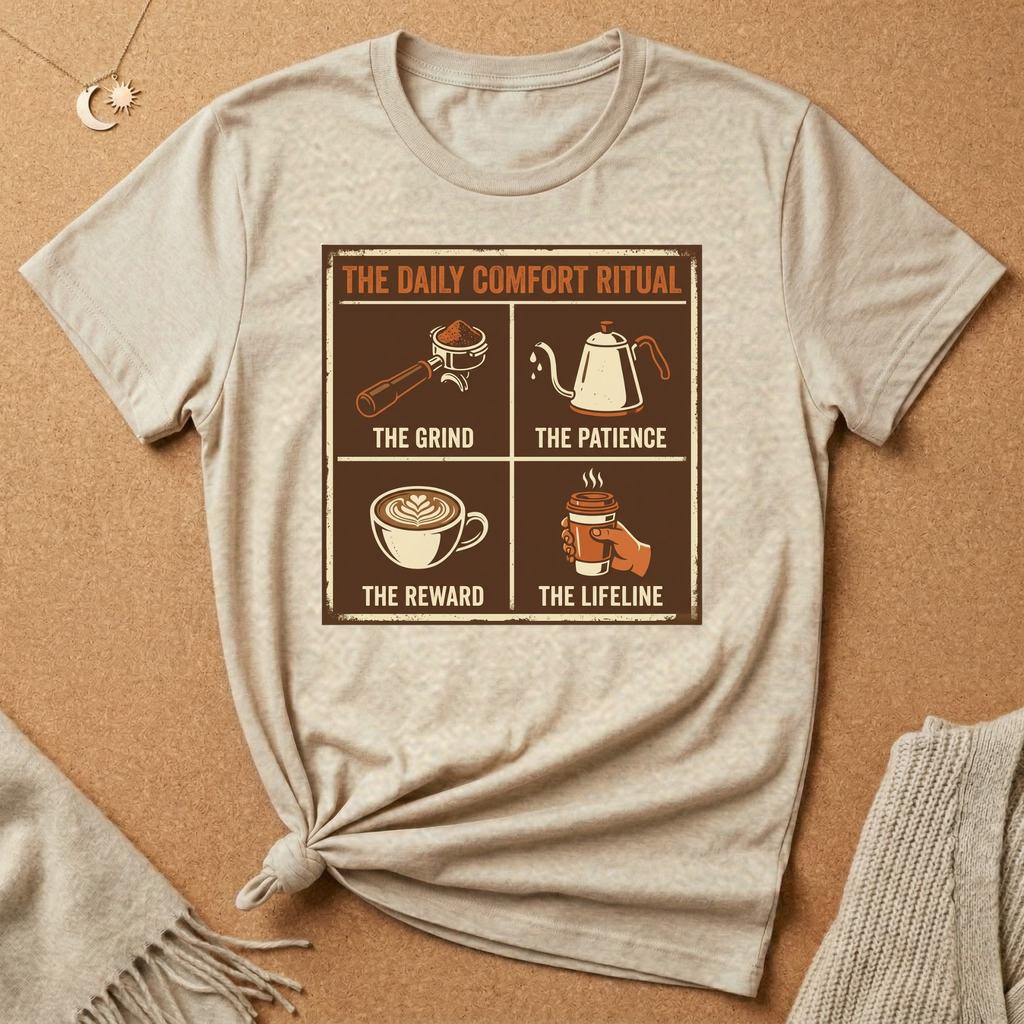 Daily Coffee Comfort Ritual Tee