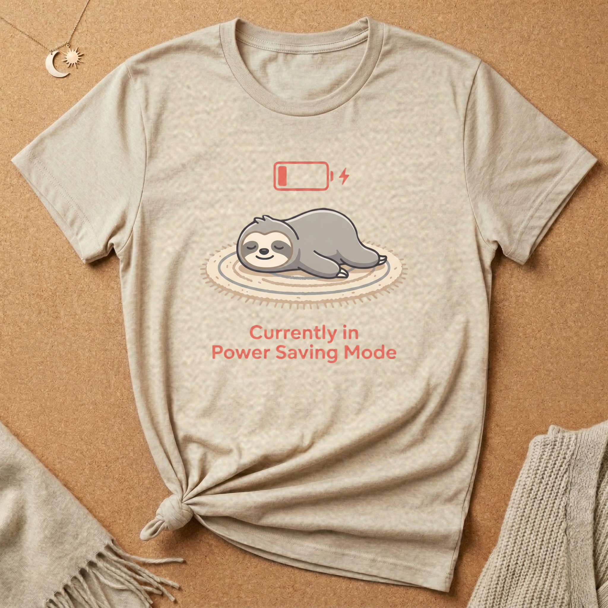 Sloth Power Saving Mode Tee