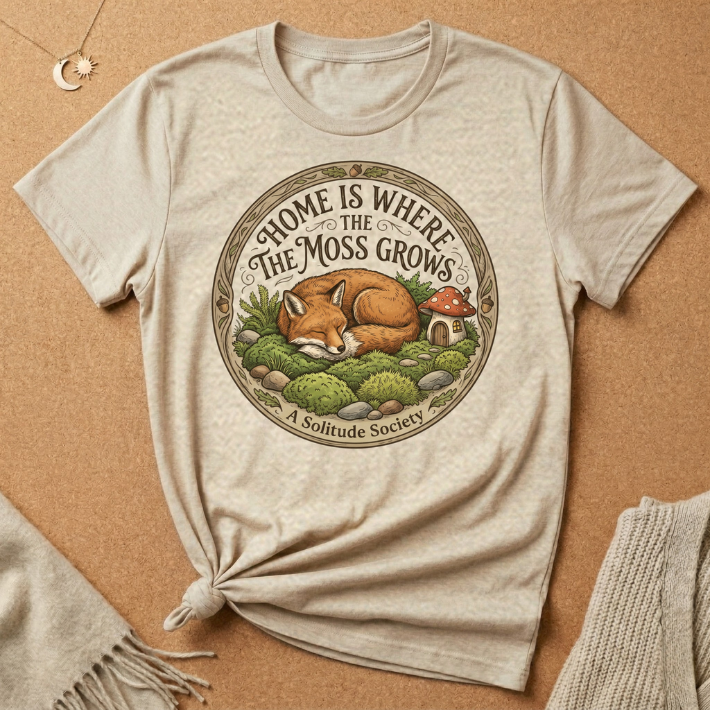 Home Is Where the Moss Grows Fox Tee