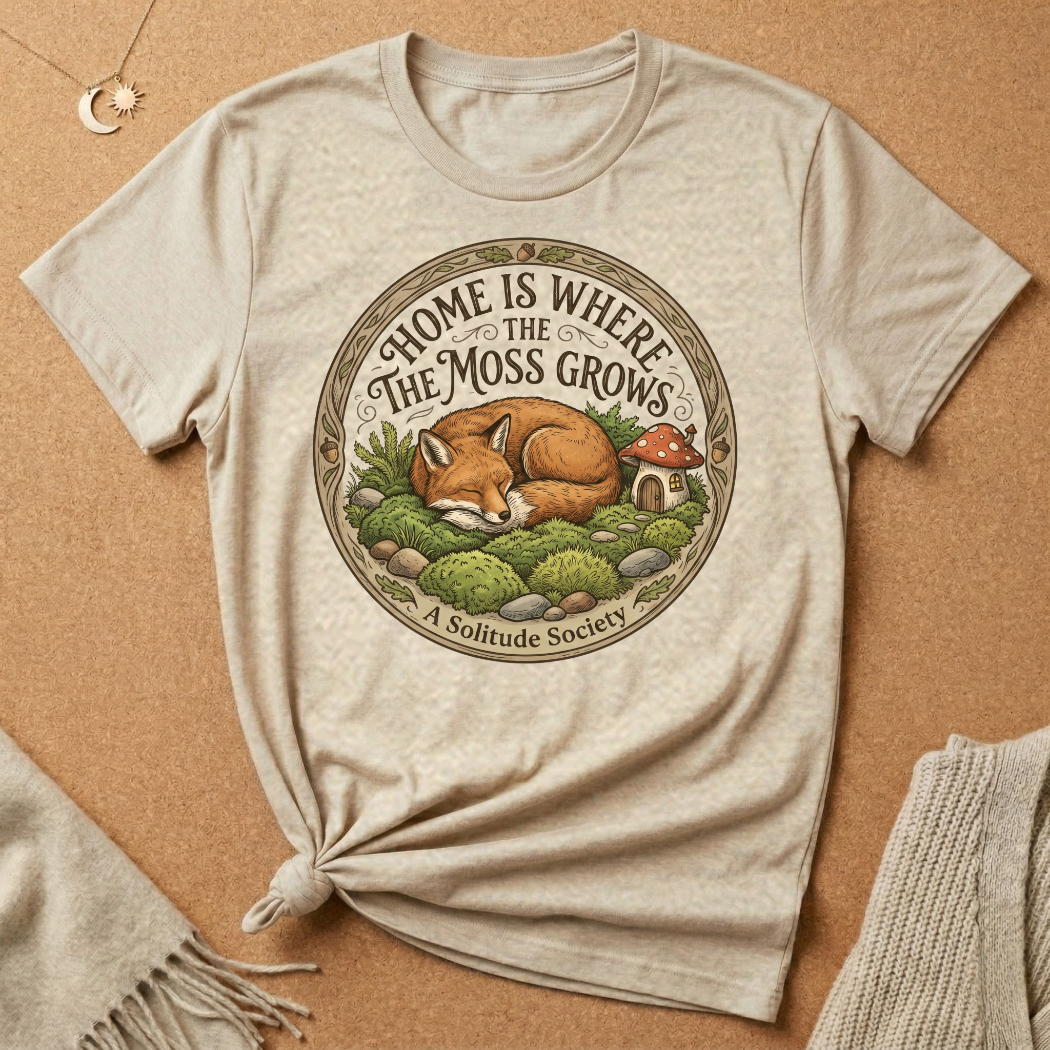 Home Is Where the Moss Grows Fox Tee