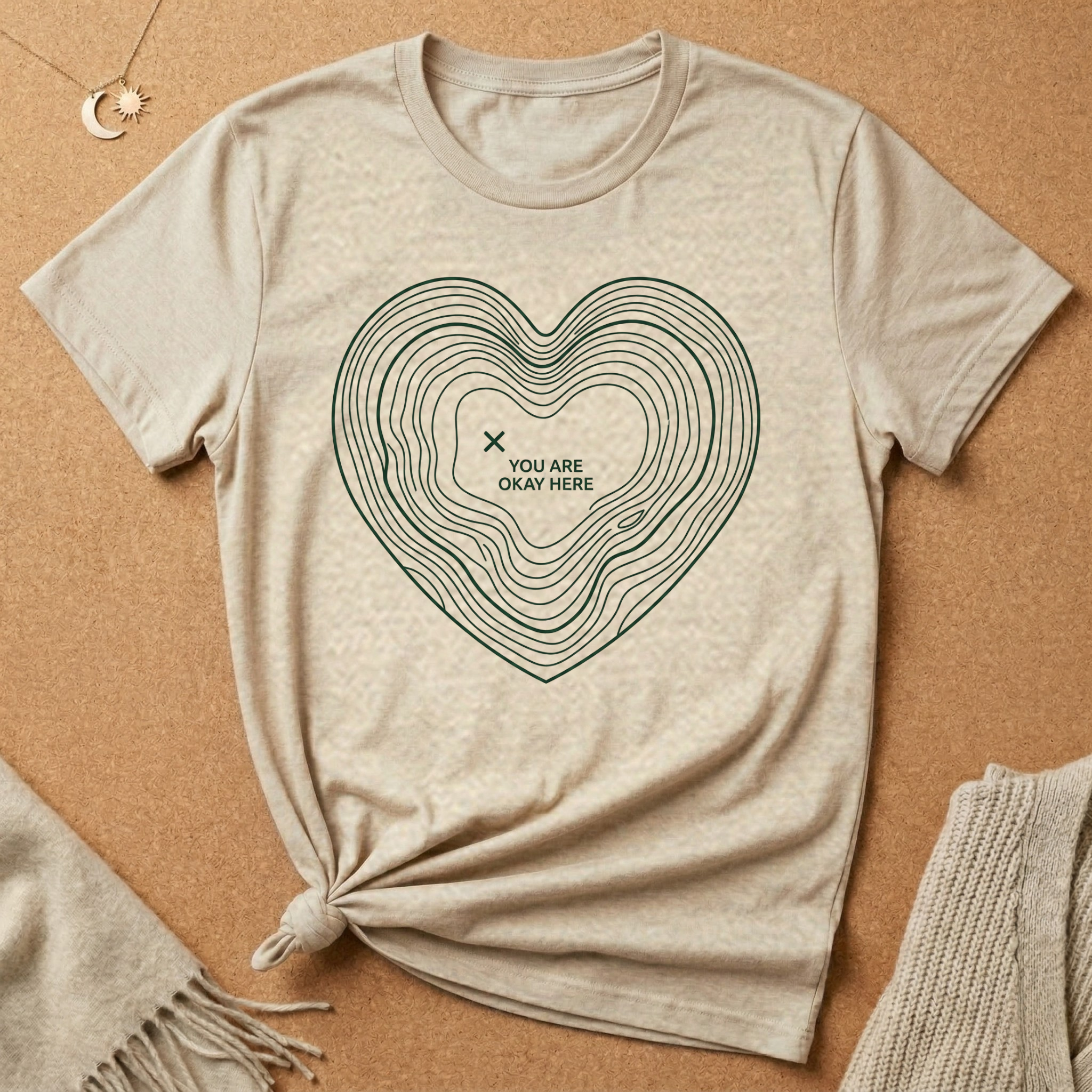 Heart Topography Tee
