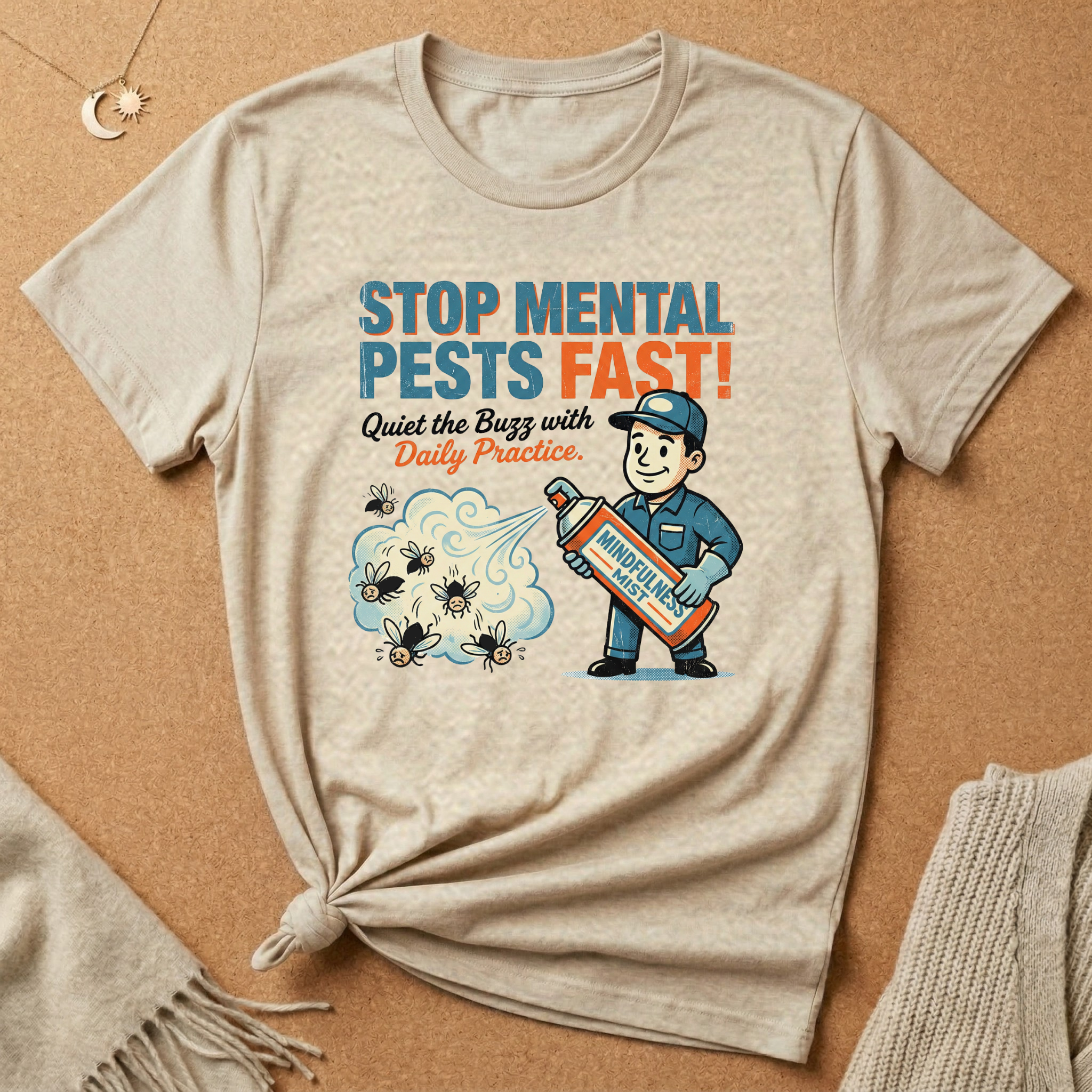 Mental Pests? Choose Mindful Mist! Vintage Ad Tee