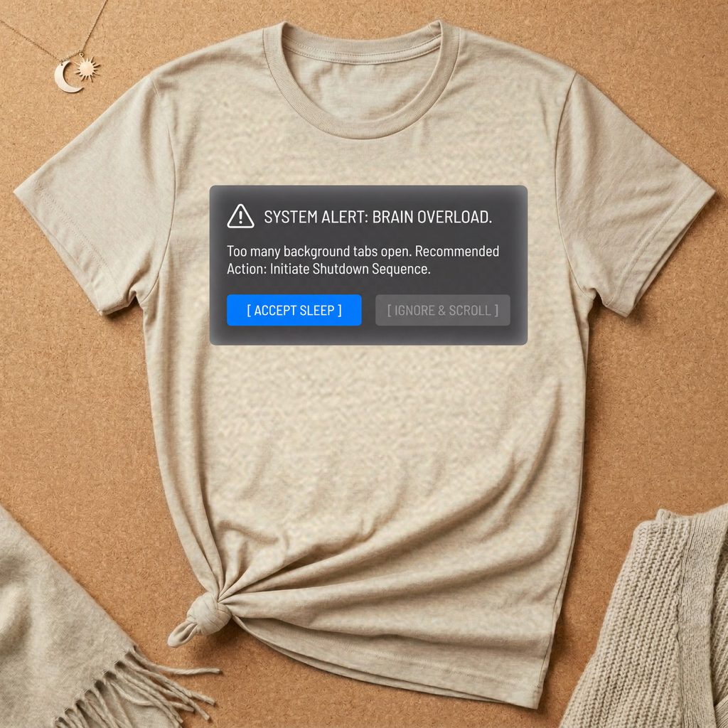 System Alert: Brain Overload [Accept Sleep] Tee (Copy)