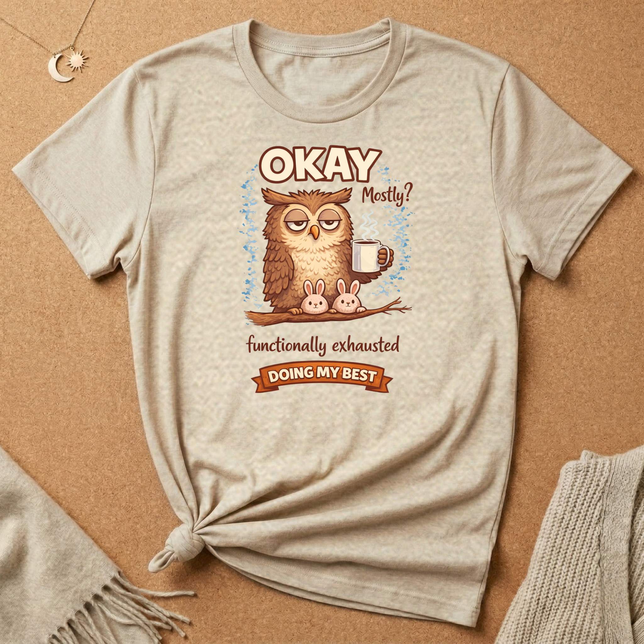 Okay Mostly Owl Tee