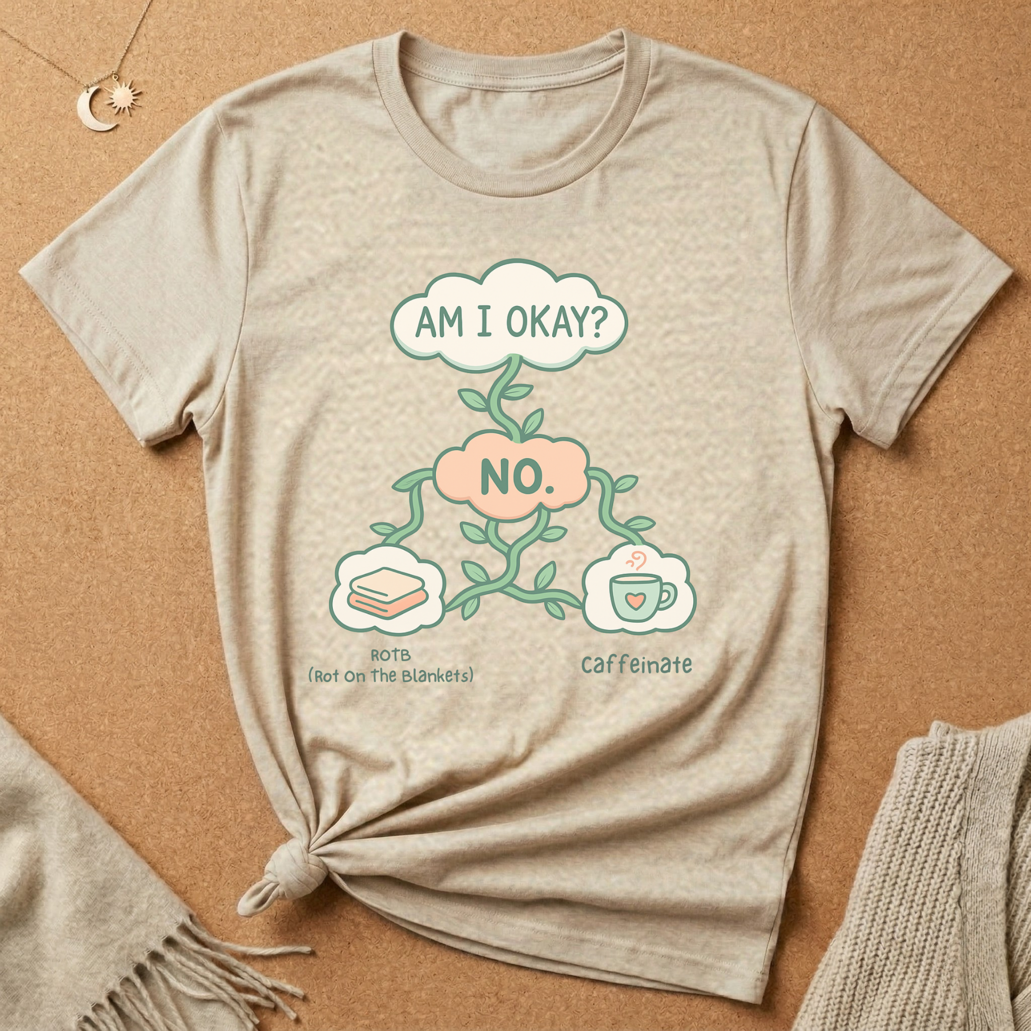 Am I Okay? Caffeinate or ROTB Tee