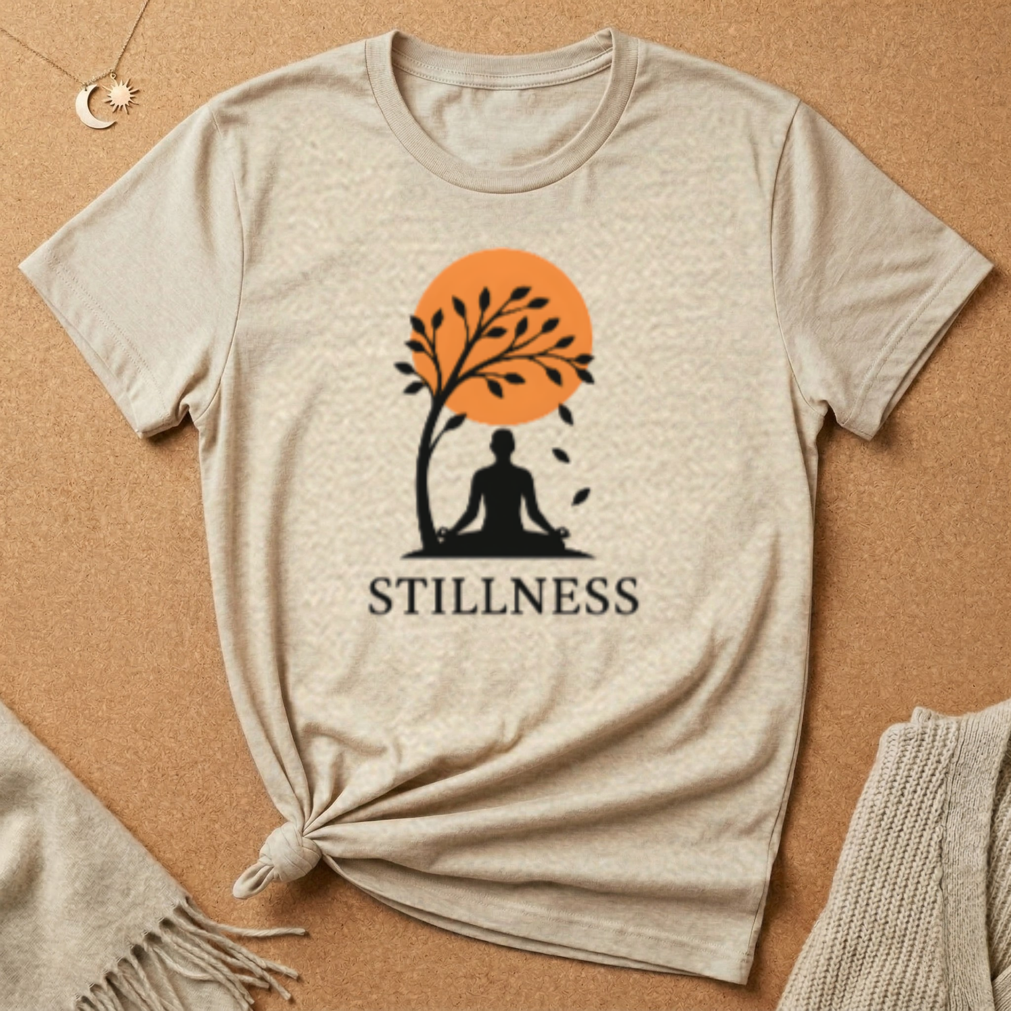 Stillness Meditation Silhouette Tee