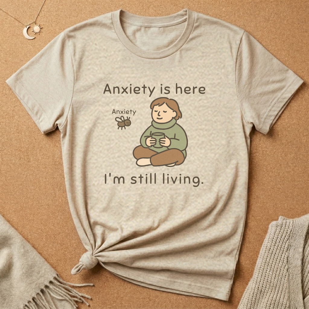 Anxiety is here I'm still living Tee