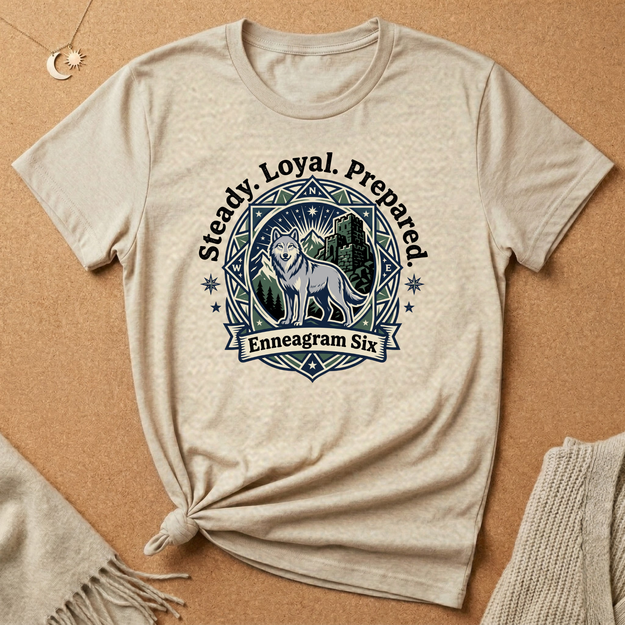 Enneagram Six Steady Tee