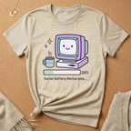 Social Battery Recharging Computer Tee