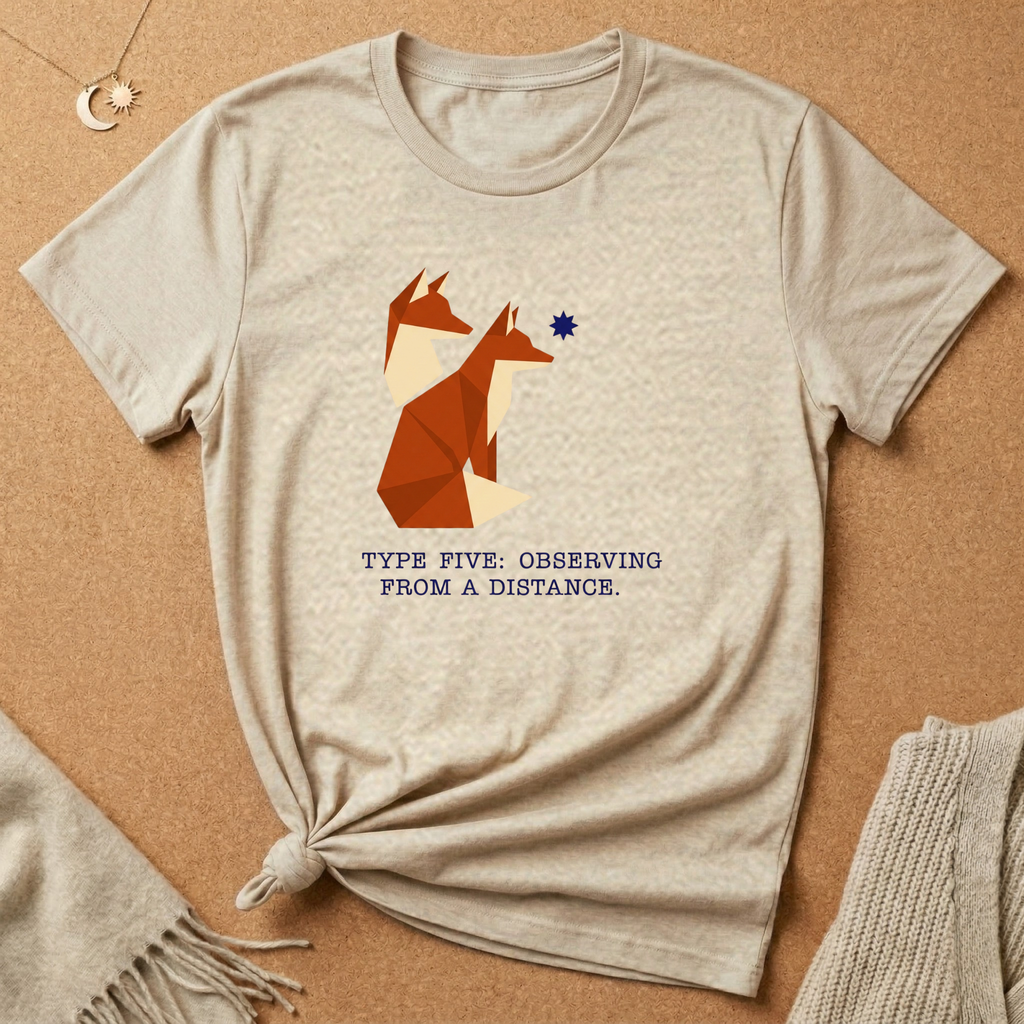 Enneagram Type 5: Observing From a Distance Fox Tee
