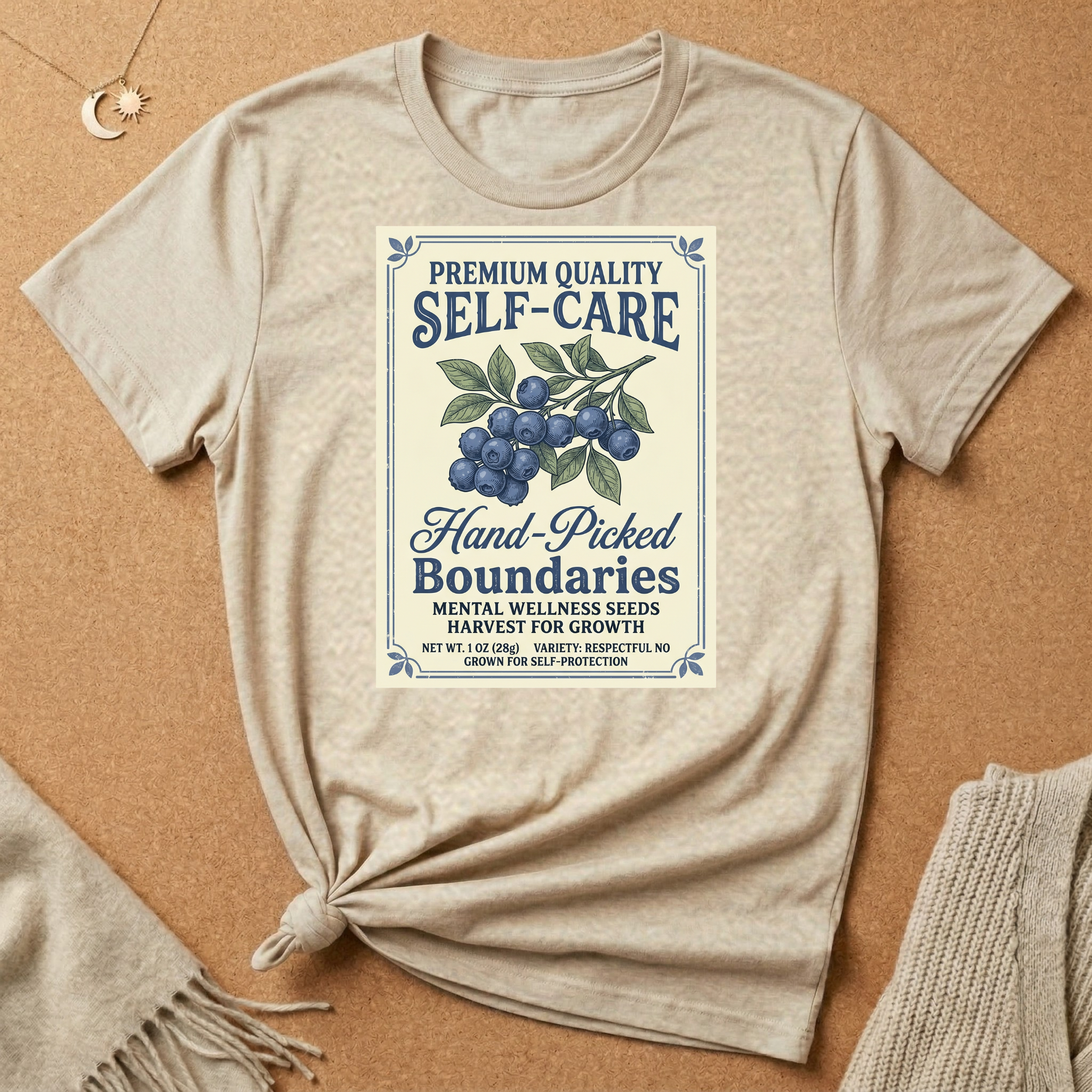 Self-Care Blueberry Seeds Tee