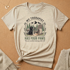 My Thearapist Has Four Paws Dog Tee