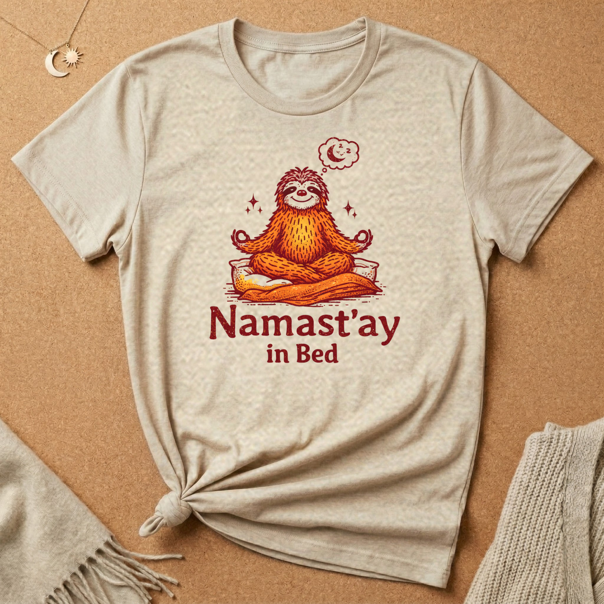 Namast'ay In Bed Sloth Tee
