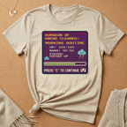 Dungeon of Dread Cleared: Morning Routine Game Tee