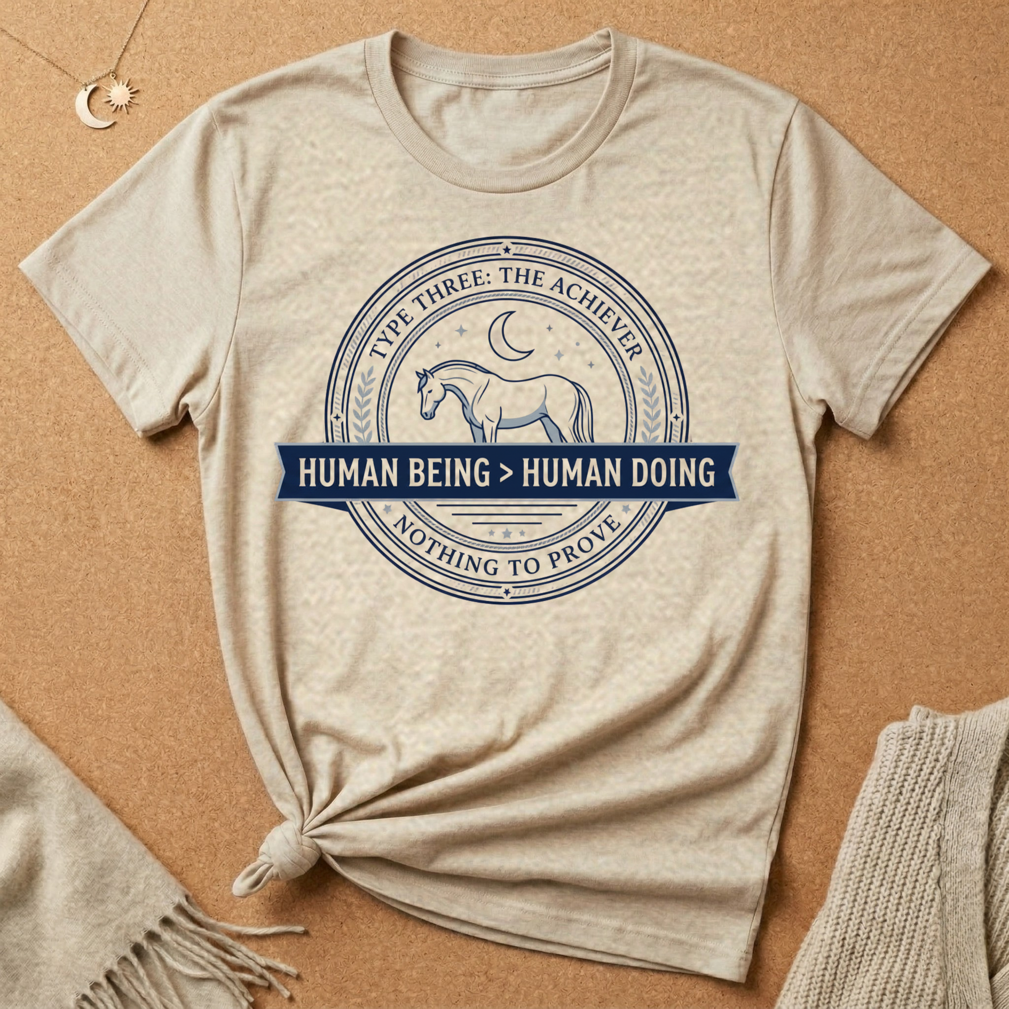 The Achiever Human Being Human Doing Tee