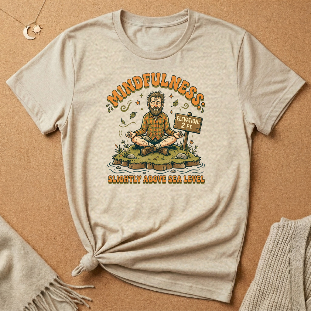 Mindfulness Slightly Above Sea Level Tee