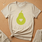 Simple Pear with Heart Tee