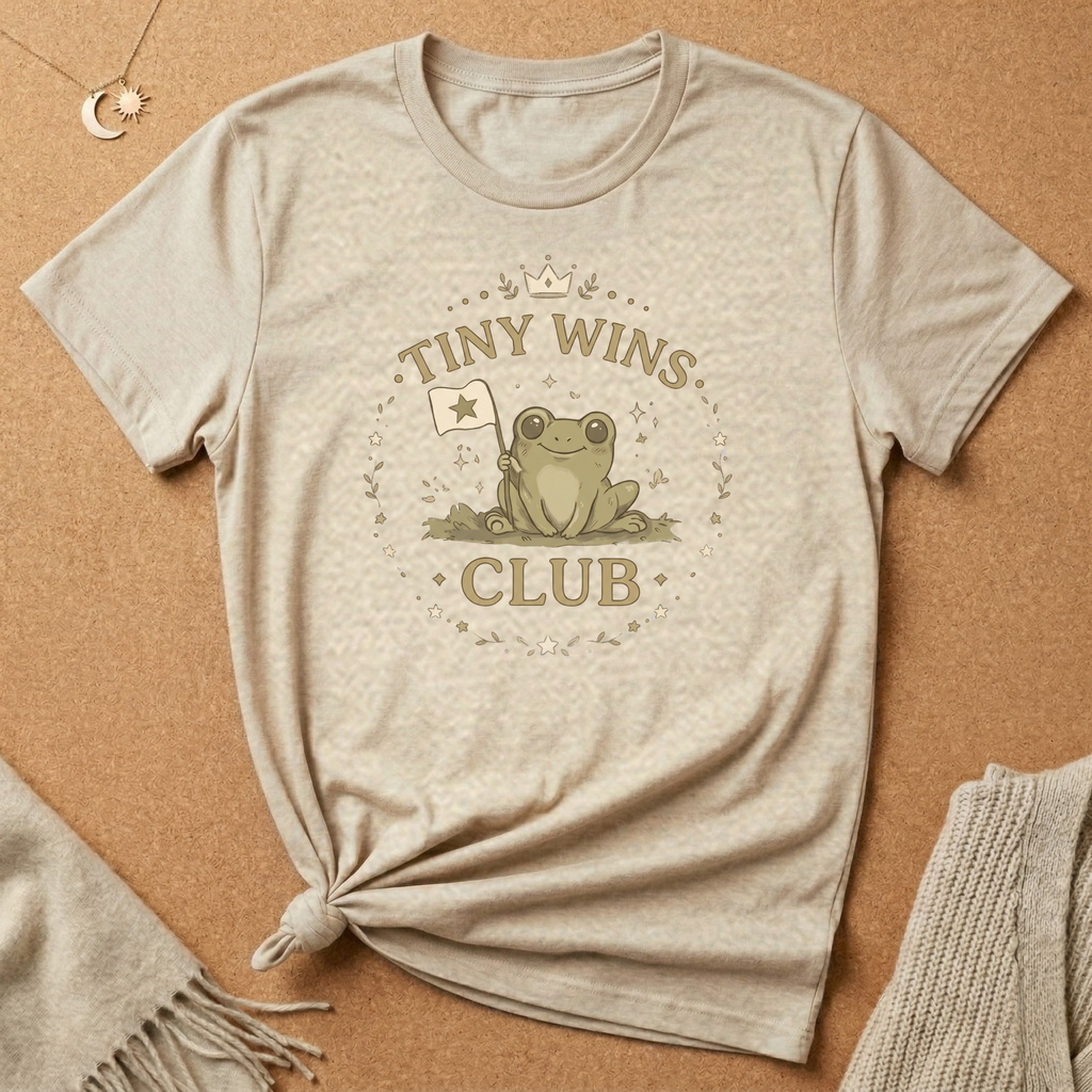 Tiny Wins Cute Frog Tee