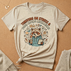Thriving on Stress and Poor Coping Mechanisms Racoon Tee