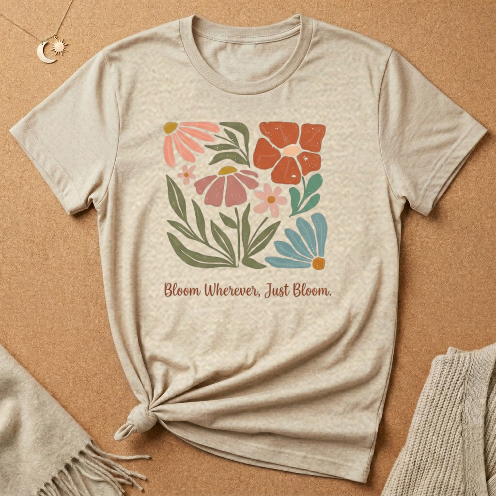 Bloom Wherever, Just Bloom Tee