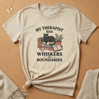Whiskers and Boundaries Cat Tee