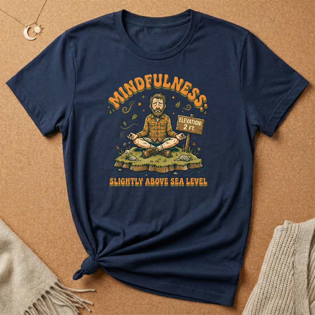 Mindfulness Slightly Above Sea Level Tee