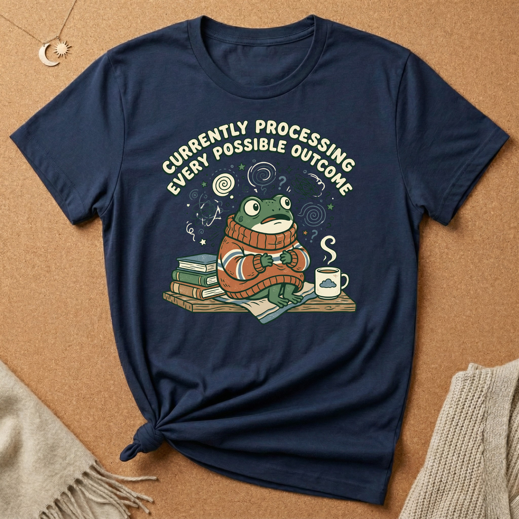 Currently Processing Every Possible Outcome Frog Tee