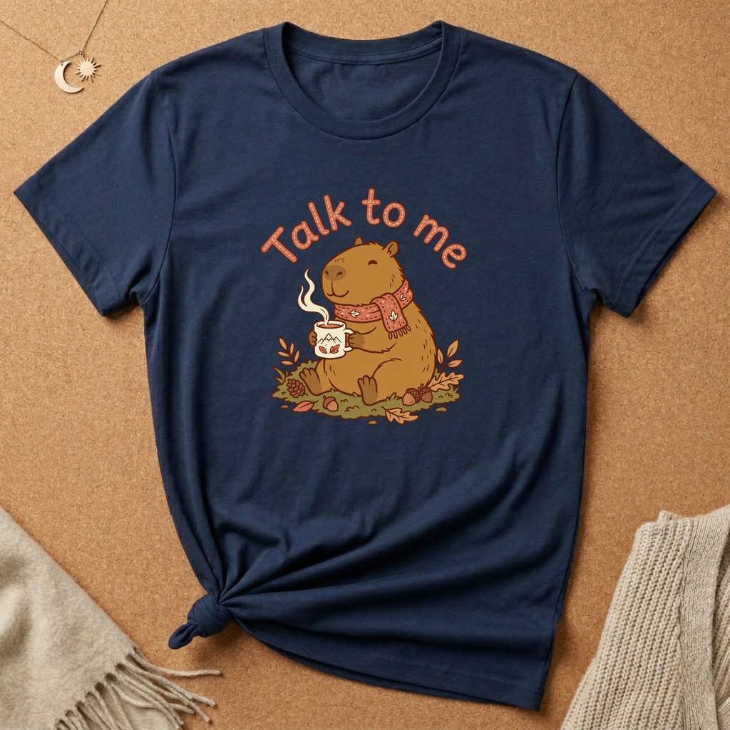 Talk to Me with Capybara Tee