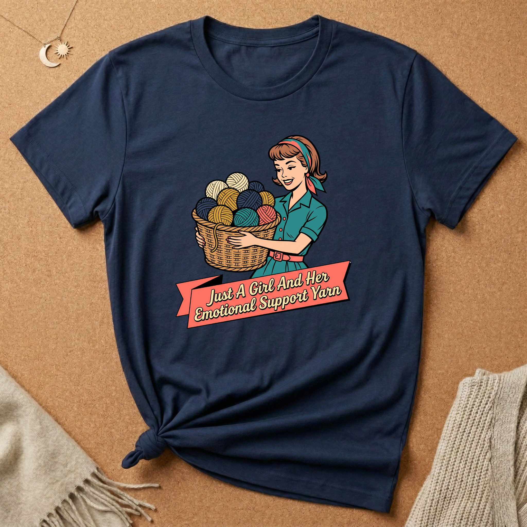 Just a Girl and Support Yarn Tee