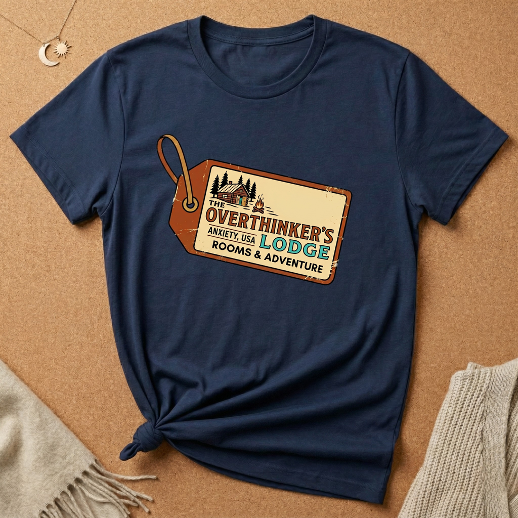 Overthinker's Lodge Luggage Tag Tee