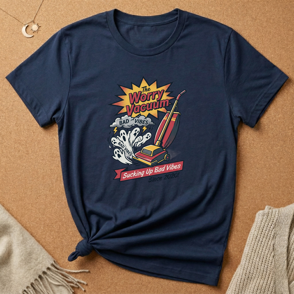 Worry Vacuum Ad Tee