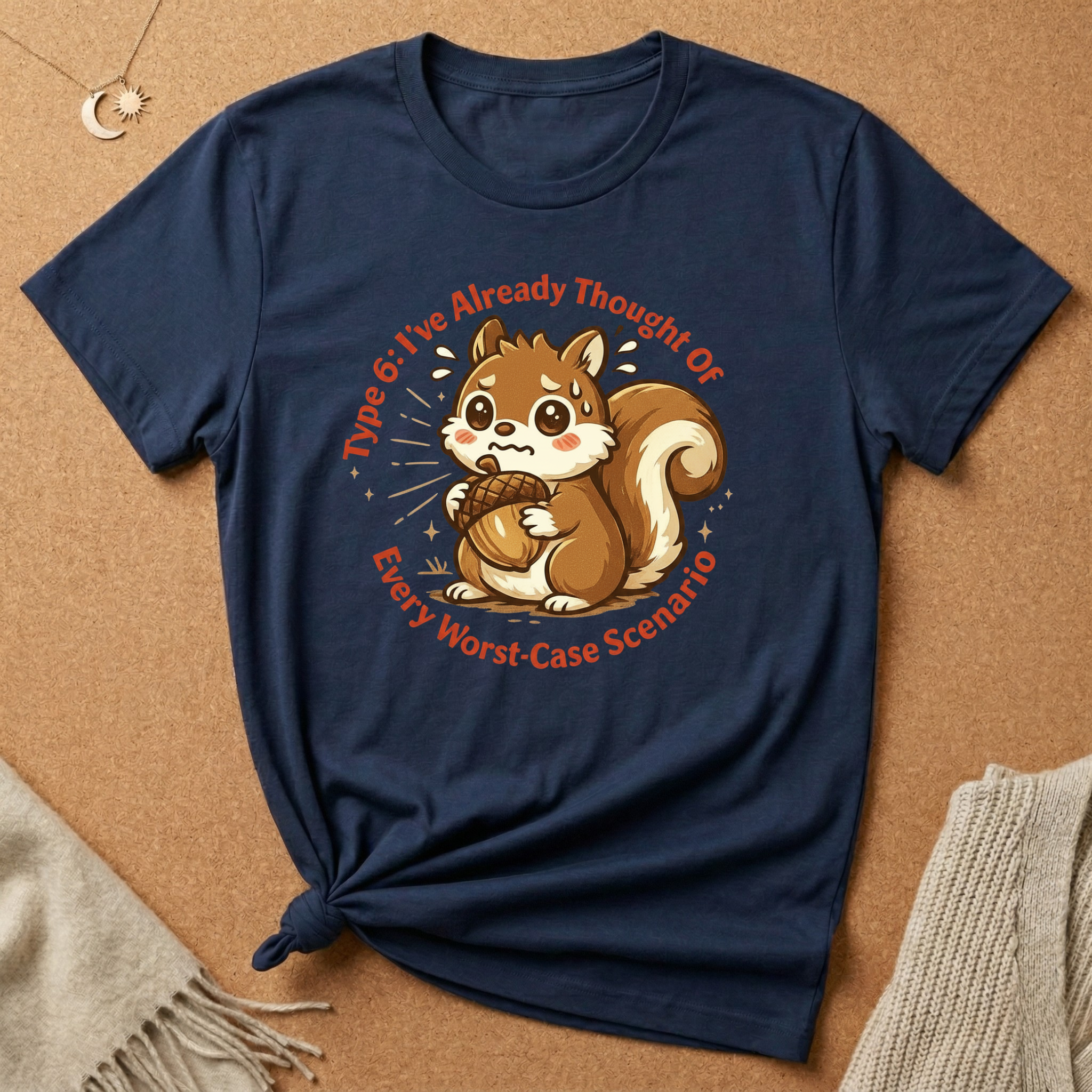Type 6: I've Already Thought Of Every Worst-Case Scenario Squirrel Tee
