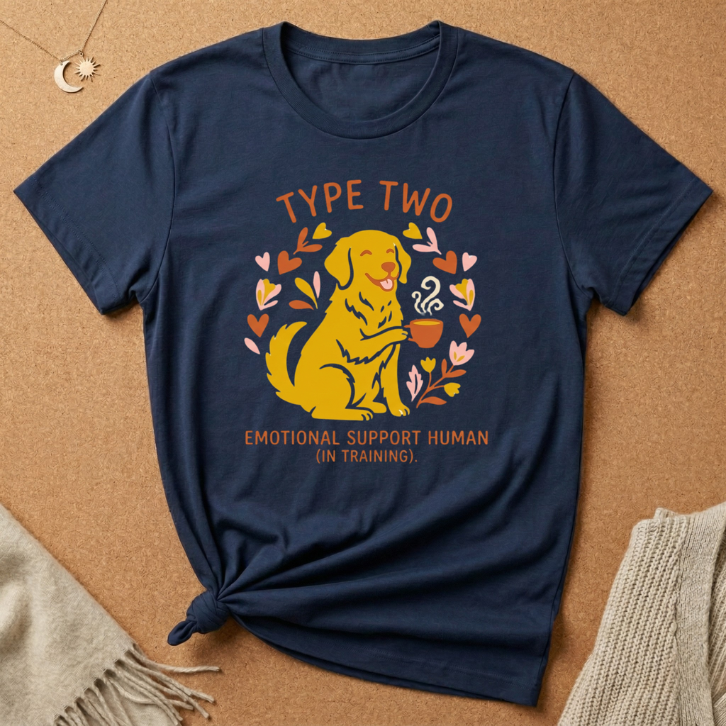 Type Two Emotional Support Human Tee