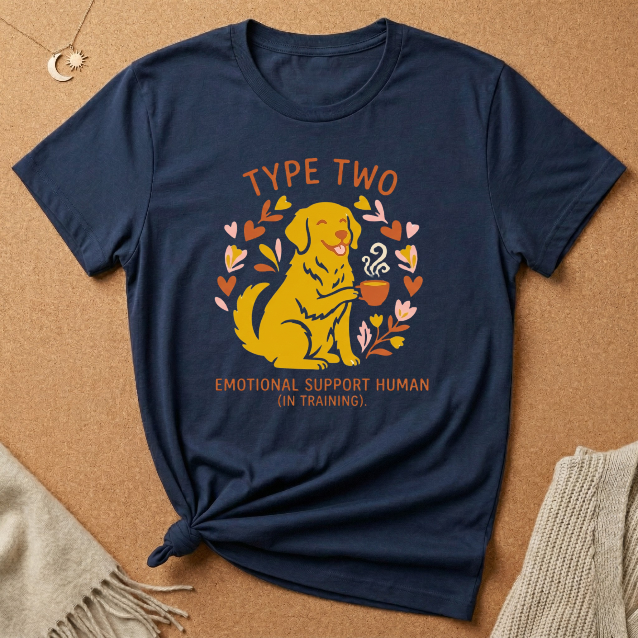 Type Two Emotional Support Human Tee