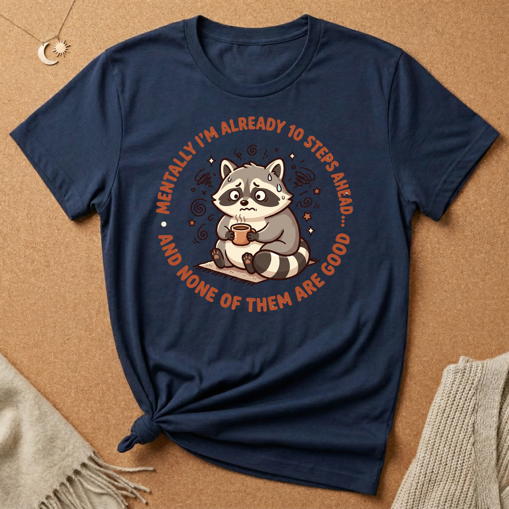 Already 10 Steps Ahead Racoon Tee
