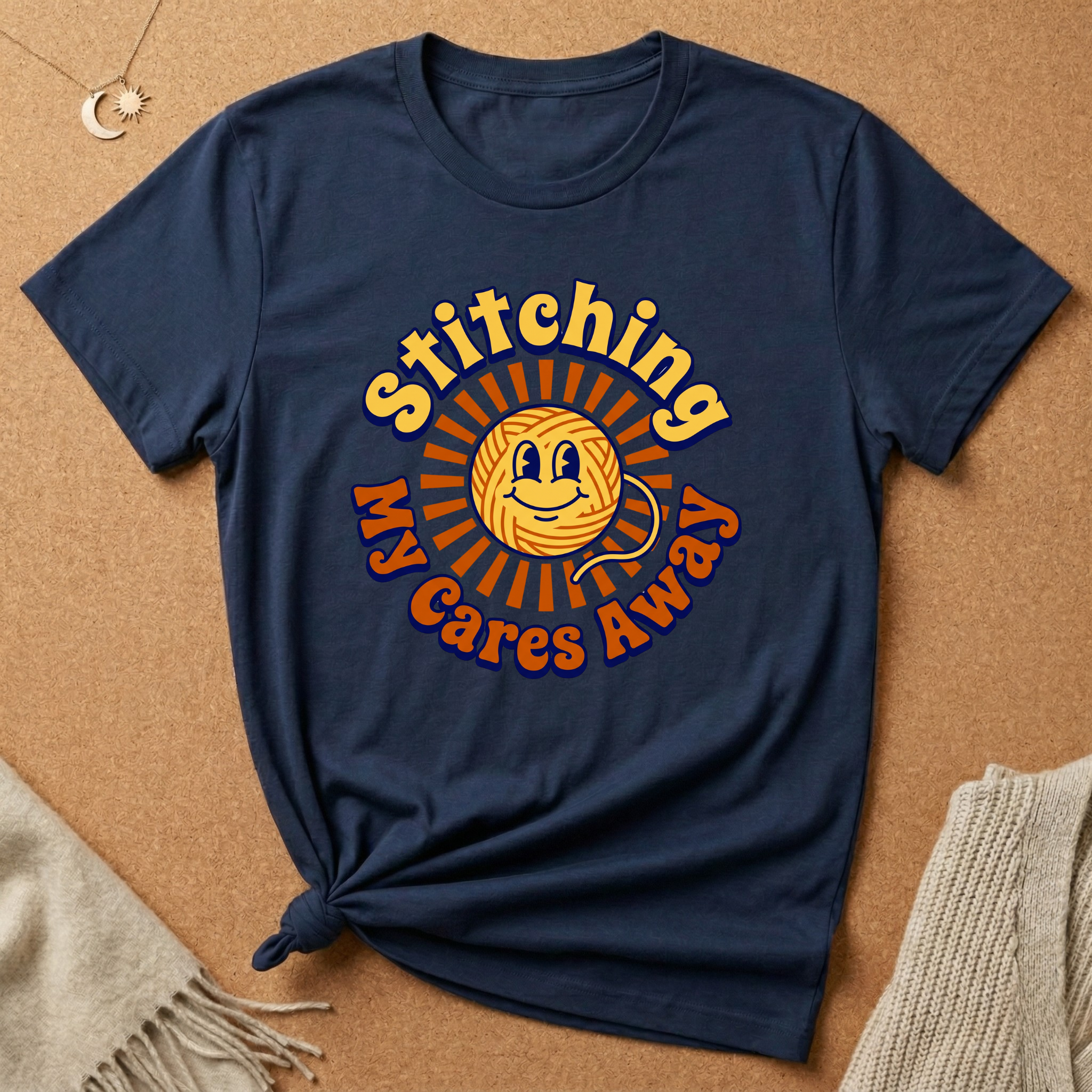 Stitching My Cares Away Tee