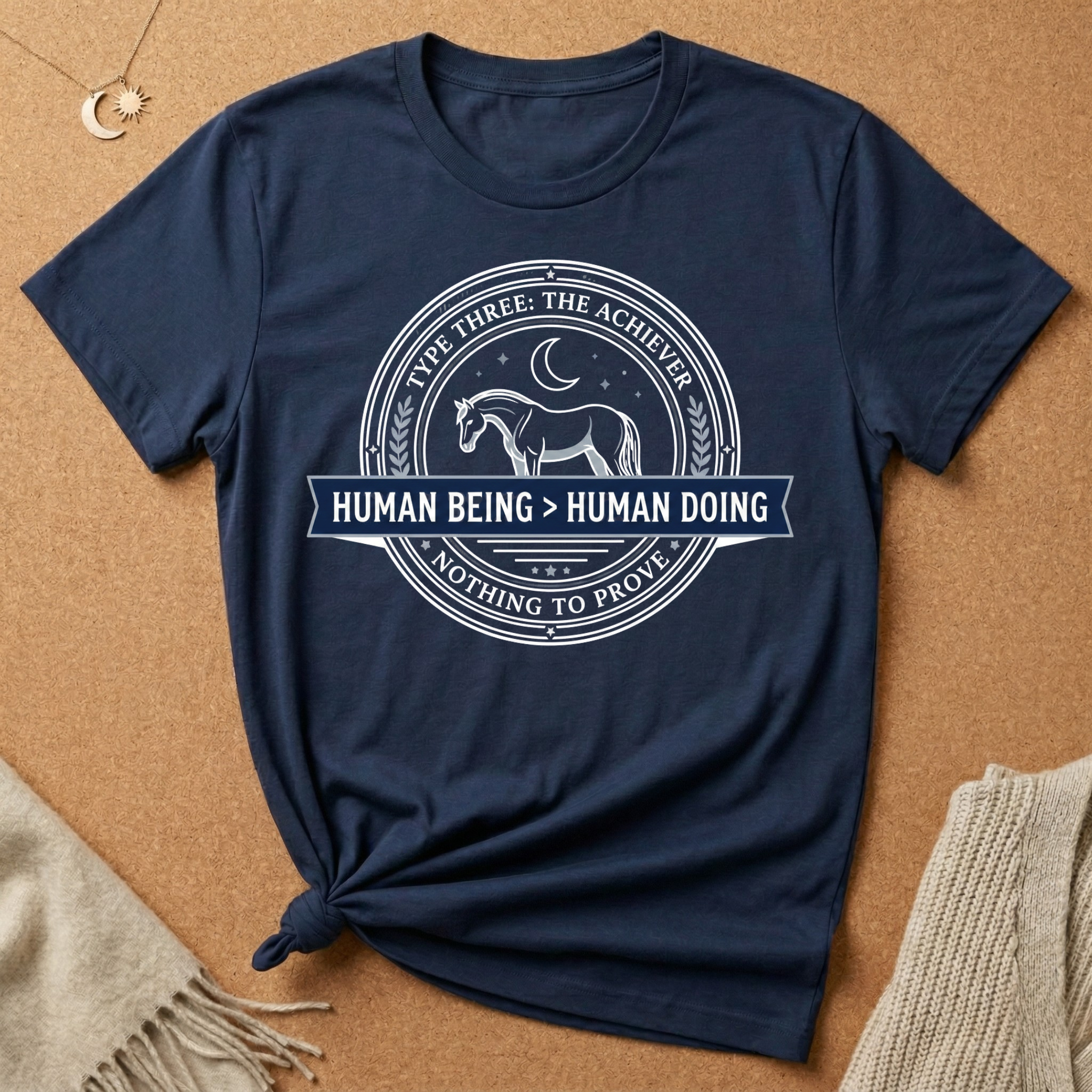 The Achiever Human Being Human Doing Tee
