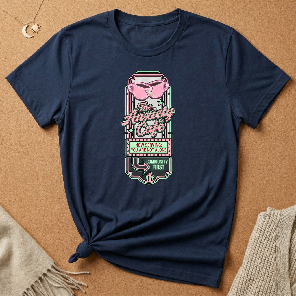 Not Alone Anxiety Cafe Tee