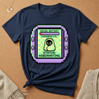 Pixel Pet Tee — "Social Battery: Status: Hibernating" Retro Virtual Pet Tee