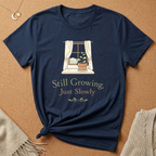 Still Growing, Just Slowly windowsill with plant Tee