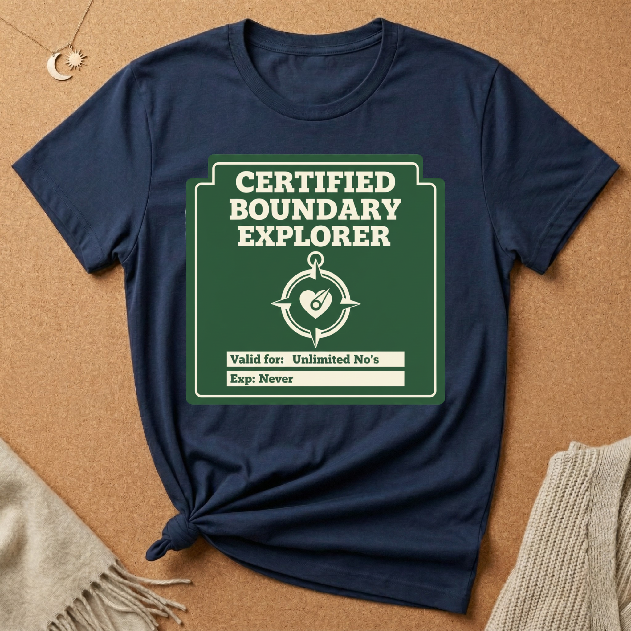Certified Boundary Explorer with compass Tee