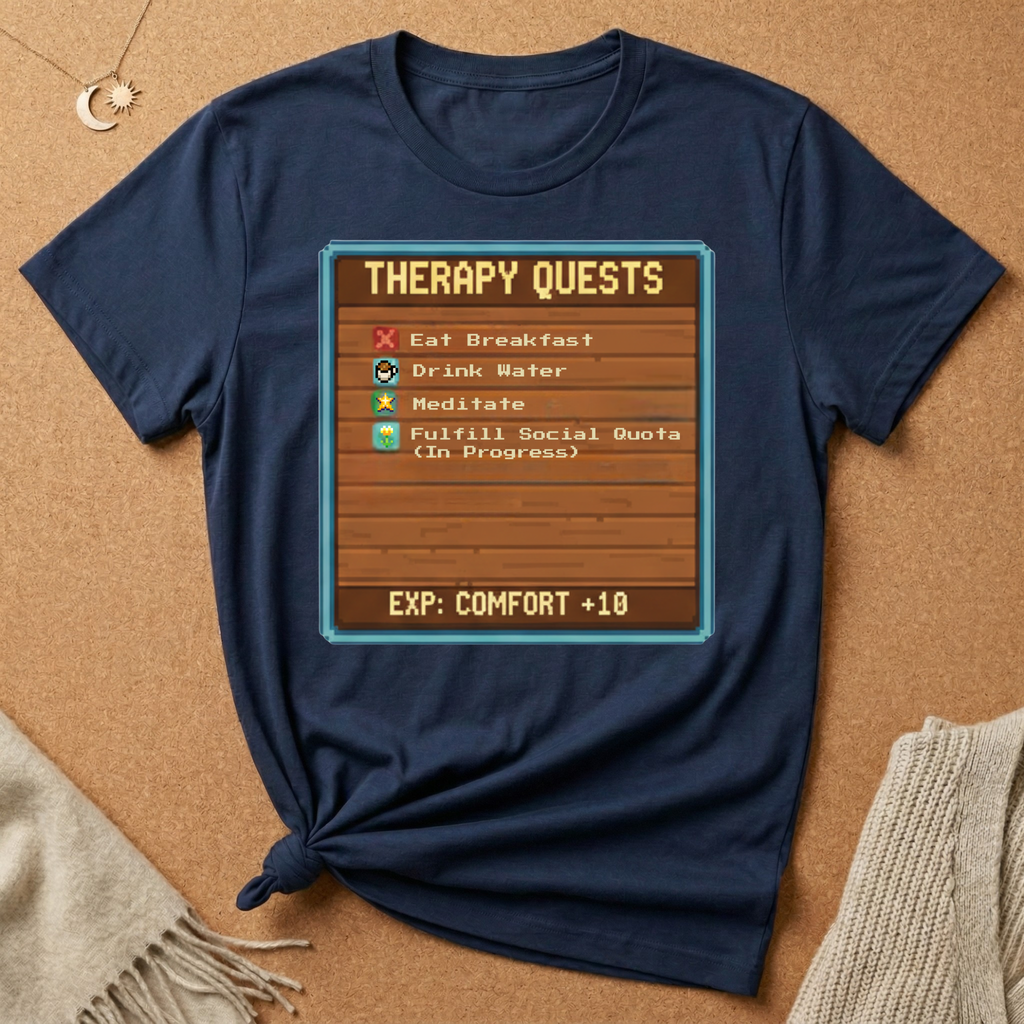 Old School Game Therapy Quests Tee